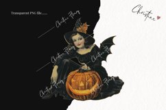 Vintage Halloween Pin Up Girl | Halloween PNG Product Image 2