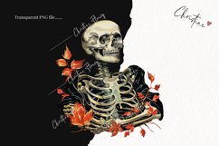 Vintage Halloween Skeleton Clipart | Halloween PNG Product Image 2