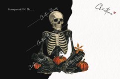 Vintage Halloween Skeleton Clipart | Halloween PNG Product Image 2
