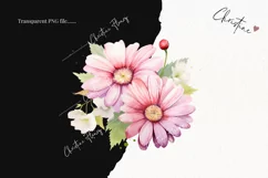 Watercolor Flowers & Apples PNG | Spring PNG Product Image 2