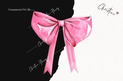 Watercolor Pink Coquette Bows PNG | Coquette PNG Product Image 2