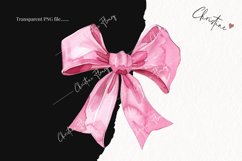 Watercolor Pink Coquette Bows PNG | Coquette PNG Product Image 2