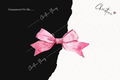 Watercolor Pink Coquette Bows PNG | Coquette PNG Product Image 2