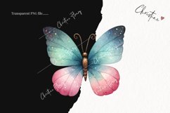 Sparkly Butterflies Clipart | Butterfly PNG Product Image 2