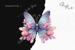 Sparkly Butterflies Clipart | Butterfly PNG Product Image 2