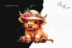 Beach Highland Cows PNG | Summer PNG Product Image 2