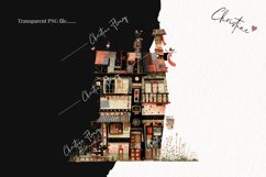 Patchwork Whimsical Vintage Houses | Whimsical PNG Product Image 2