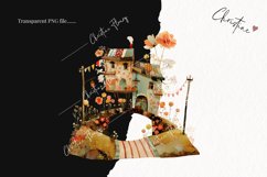 Patchwork Whimsical Vintage Houses | Whimsical PNG Product Image 2
