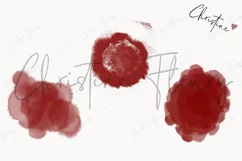 Watercolor Blood Drops Clipart | True Crime PNG Product Image 3
