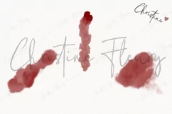 Watercolor Blood Smears Clipart | True Crime PNG Product Image 3