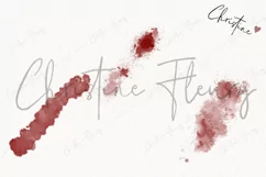 Watercolor Blood Smears Clipart | True Crime PNG Product Image 3