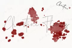 Watercolor Blood Splatter Clipart | True Crime PNG Product Image 3