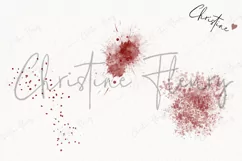 Watercolor Blood Splatter Clipart | True Crime PNG Product Image 3