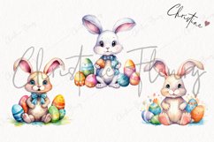 Colorful Easter Bunnies PNG | Easter PNG Product Image 3