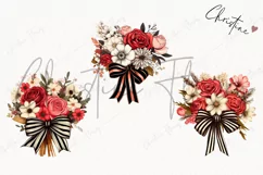 Pop Art Retro Flowers PNG | Valentine's Day Clipart Product Image 3