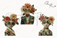 Vintage Floral Fantasy People | Whimsical PNG Product Image 3