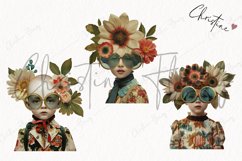 Vintage Floral Fantasy People | Whimsical PNG Product Image 3