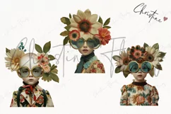 Vintage Floral Fantasy People | Whimsical PNG Product Image 3