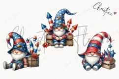 4th Of July Firework Gnomes PNG | Patriotic PNG Product Image 3