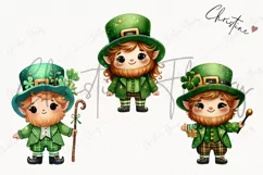Cute Leprechauns PNG | St Patricks PNG Product Image 3