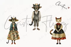 Whimsical Vintage Cats | Vintage PNG Product Image 3