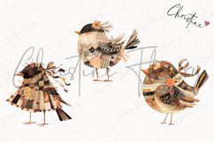 Vintage Patchwork Birds PNG | Vintage PNG Product Image 3