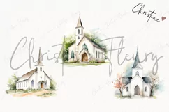 Watercolor Church PNG | Christian PNG Product Image 3