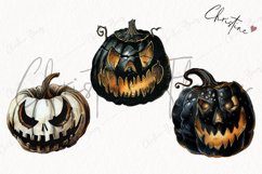 Vintage Black Jack O Lanterns | Halloween PNG Product Image 3