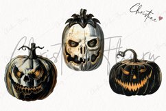 Vintage Black Jack O Lanterns | Halloween PNG Product Image 3