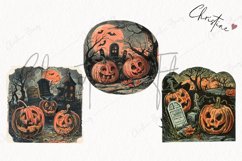 Vintage Graveyard Scene | Halloween PNG Product Image 3