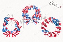 4th Of July Wreaths Clipart | Patriotic PNG Product Image 3