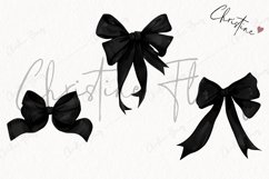 Black Coquette Bows | Goth PNG Product Image 3