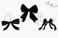 Black Coquette Bows | Goth PNG Product Image 3