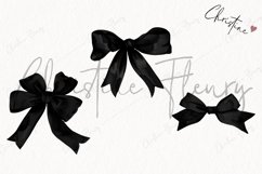 Black Coquette Bows | Goth PNG Product Image 3