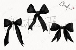 Black Coquette Bows | Goth PNG Product Image 3
