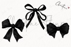 Black Coquette Bows | Goth PNG Product Image 3