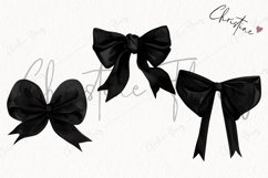 Black Coquette Bows | Goth PNG Product Image 3
