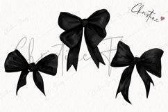 Black Coquette Bows | Goth PNG Product Image 3