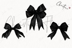 Black Coquette Bows | Goth PNG Product Image 3