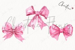 Watercolor Pink Coquette Bows PNG | Coquette PNG Product Image 3