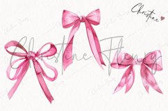 Watercolor Pink Coquette Bows PNG | Coquette PNG Product Image 3