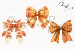 Watercolor Fall Bows | Fall PNG Product Image 3