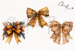 Watercolor Fall Bows | Fall PNG Product Image 3
