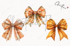 Watercolor Fall Bows | Fall PNG Product Image 3