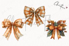 Watercolor Fall Bows | Fall PNG Product Image 3