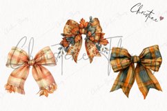 Watercolor Fall Bows | Fall PNG Product Image 3