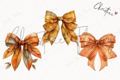 Watercolor Fall Bows | Fall PNG Product Image 3