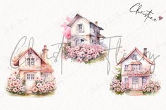 Pink Floral House PNG | Spring PNG Product Image 3