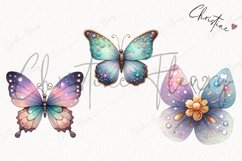 Sparkly Butterflies Clipart | Butterfly PNG Product Image 3