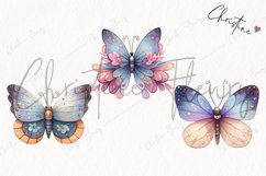 Sparkly Butterflies Clipart | Butterfly PNG Product Image 3